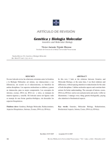 Genética y Biología Molecular