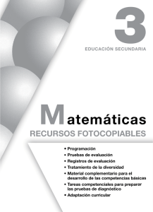 Matemáticas - Consellería de Cultura, Educación e Ordenación