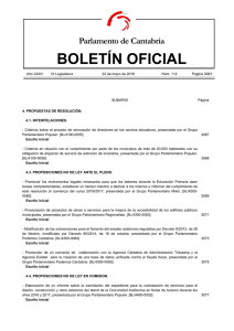 BOLETÍN OFICIAL - Parlamento de Cantabria