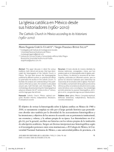 La Iglesia católica en México desde sus historiadores (1960