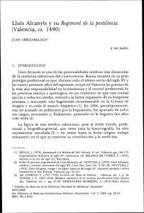 Lluís Alcanyís y su Regiment de la pestil2ncia