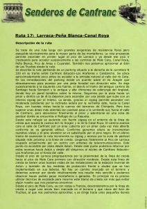 Ruta 17: Larraca-Peña Blanca-Canal Roya