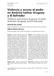 Violencia y acceso al poder en América Latina: Uruguay y