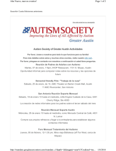 Autism Society of Greater Austin Actividades