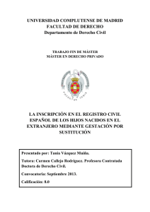 pdf (la inscripción en el registro civil español de los hijos nacidos en