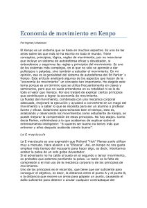 Economía de movimiento en Kenpo