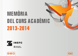 memòria del curs acadèmic 2013-2014