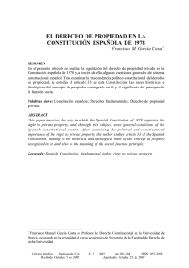 el derecho de propiedad en la constituci‹n española de 1978