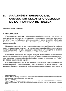 iii. analisis estrategico del subsector olivarero