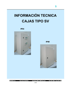 INFORM TECNICA CAJAS SV - Inicio : Electricidad General y