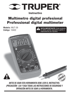 Multímetro digital profesional Professional digital