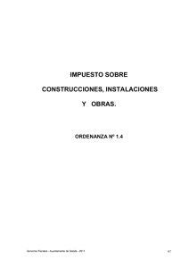 Impuesto sobre Construcciones, Instalaciones y Obras 2012