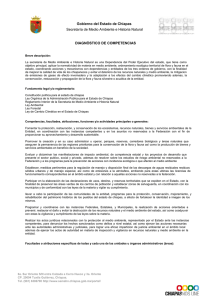 Gobierno del Estado de Chiapas Secretaría de Medio Ambiente e