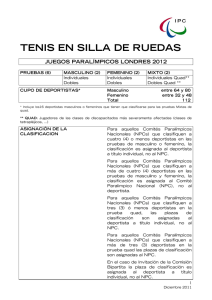 Descarga Criterios de Clasificacion IPC Tenis - Español