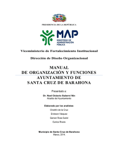 Manual de Organizacion y Funciones del Ayuntamiento Municipal