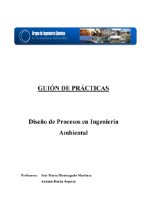 GUIÓN DE PRÁCTICAS Diseño de Procesos en Ingeniería Ambiental