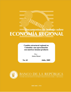 Cambio estructural regional en Colombia: una aproximación con