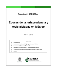 Épocas de la jurisprudencia y tesis aisladas en México