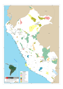 mapa de las áreas naturales protegidas
