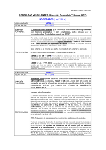 CONSULTAS VINCULANTES DGT 27-01-16