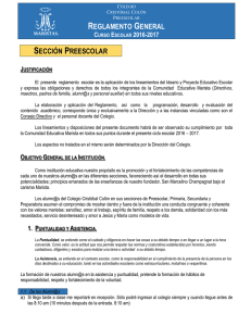Reglamento Preescolar - Colegio Cristóbal Colón