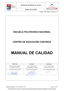 Manual de Calidad - CEC-EPN
