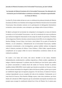 Jornadas de Historia Económica de la Universidad Veracruzana