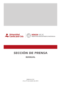 sección de prensa - MiMUN - Universidad Camilo José Cela