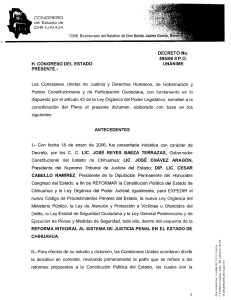 dictamen - Gobierno del Estado de Chihuahua