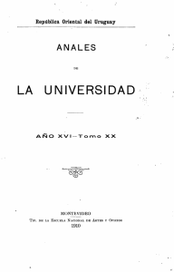 la universidad - Publicaciones Periódicas del Uruguay