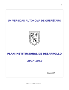 PIDE 2007 - 2012 - Universidad Autónoma de Querétaro