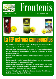 La FEP lanza tres Campeonatos de España de Frontenis Pre