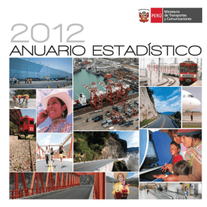 ANUARIO ESTADÍSTICO 2012 - Ministerio de Transportes y