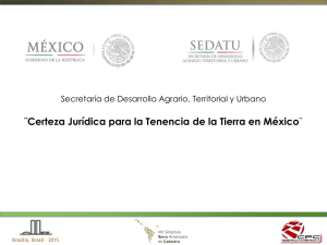 Certeza Jurídica para la Tenencia de la Tierra en México