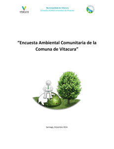 “Encuesta Ambiental Comunitaria de la Comuna de Vitacura”