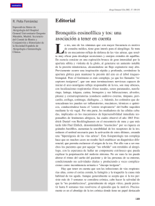 Bronquitis eosinofílica y tos - Alergología e Inmunología Clínica