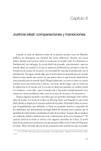Capítulo 8: Justicia ideal: comparaciones y transiciones