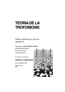 Teoría de la Trofobiosis