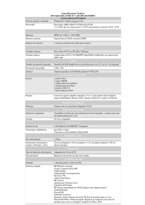 Especificaciones Técnicas HP CQ42-223LA P320 14" 1 GB