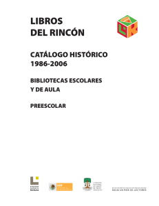 Libros del Rincón. Catálogo histórico 1986