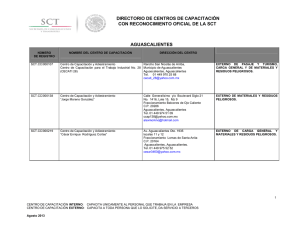 directorio de centros de capacitación con reconocimiento oficial de