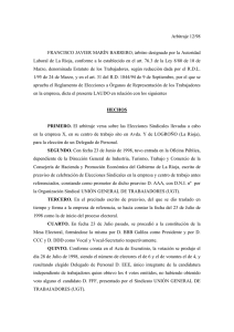 Arbitraje 12/98 - Gobierno de La Rioja