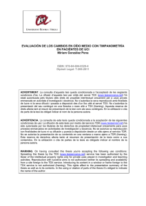 EVALUACIÓN DE LOS CAMBIOS EN OÍDO MEDIO CON