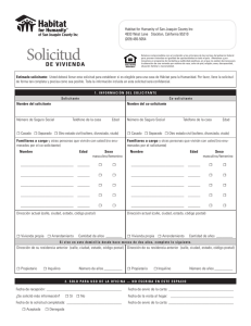 Solicitud - Habitat for Humanity of San Joaquin County