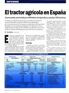 EI tractor agrícola en España