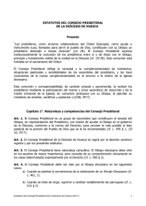Consejo Presbiteral - Diócesis de Huesca