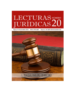 Ver Revista de Lecturas Jurídicas Número 20