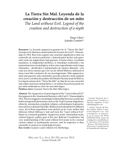 La Tierra Sin Mal. Leyenda de la creación y destrucción de un mito