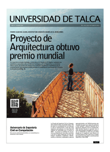 Proyecto de Arquitectura obtuvo premio mundial