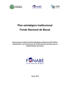 Plan Estratégico FONABE 2013